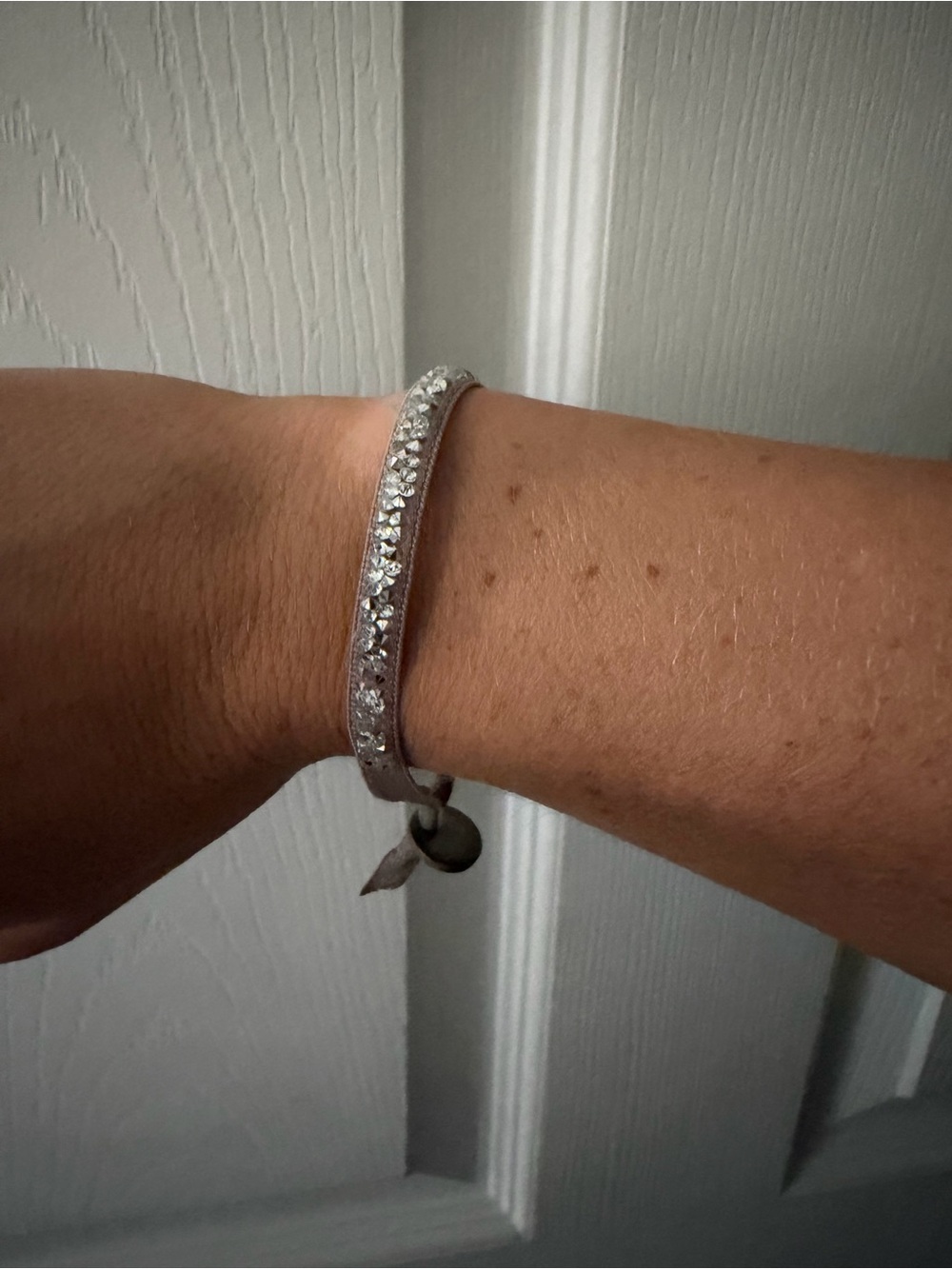 Swarovski Silver Crystal-Accent Bracelet